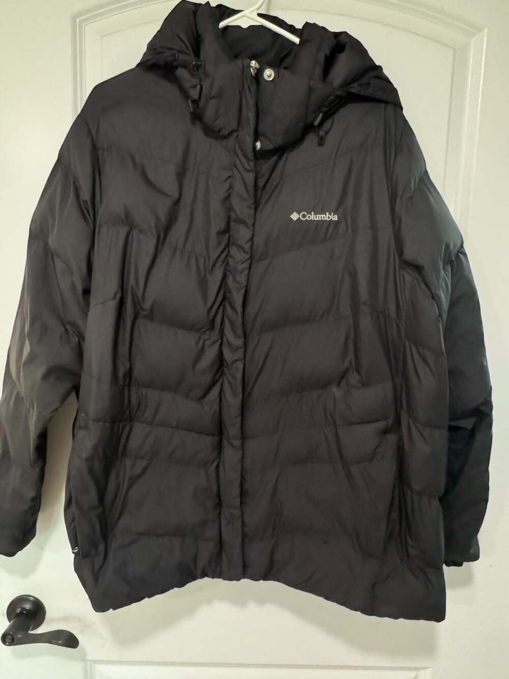Columbia Peak To Park Women’s 1X Black Insulated Puffer Coat Gorpcore Hooded